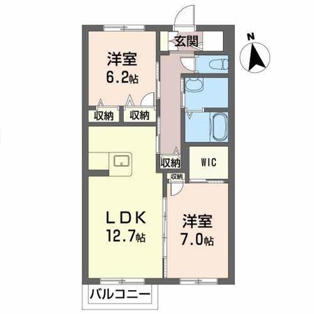 メゾンマスト盛南中央IIの物件間取画像